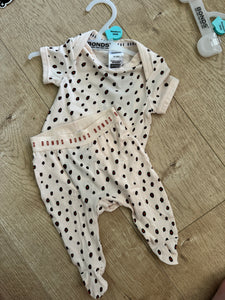 Cheetah Pal Footed Pant & Bodysuit Set Newbies CLEARANCE