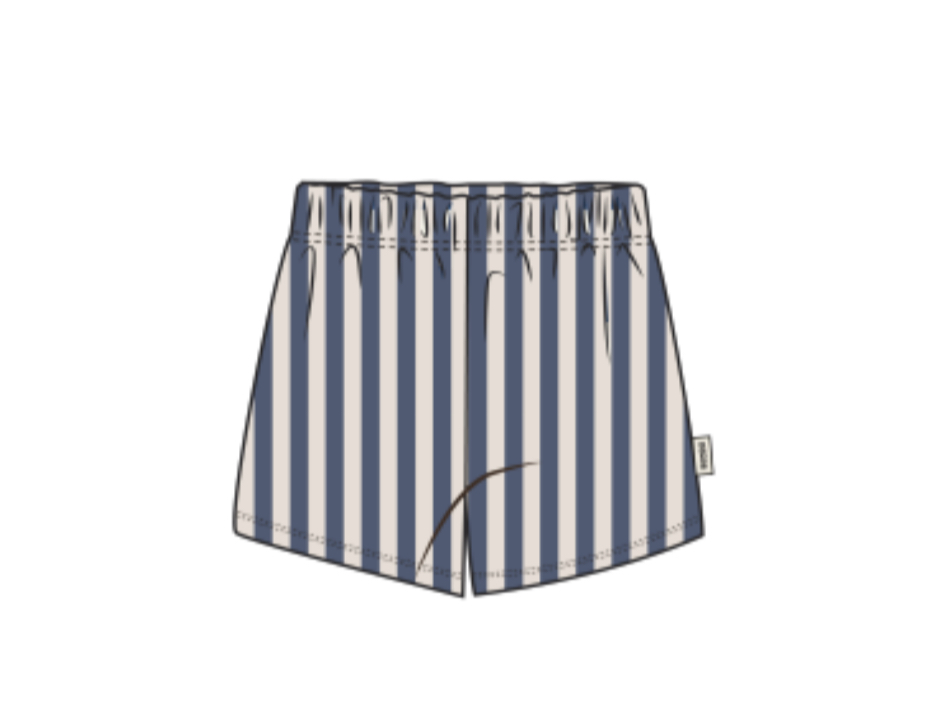 Breton Stripe Stripe Soft Thread Short