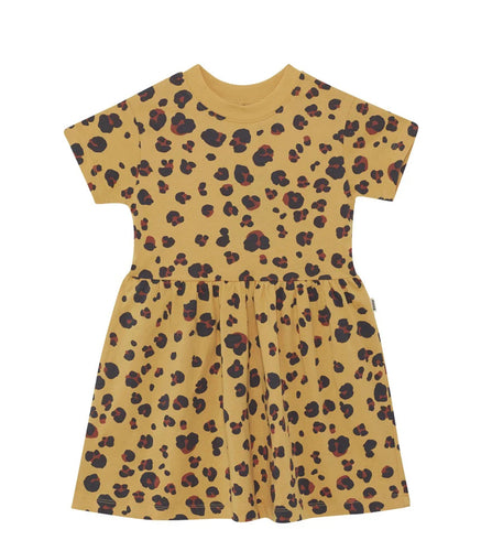 Luxe Leopard Short Sleeve Tee Dress CLEARANCE