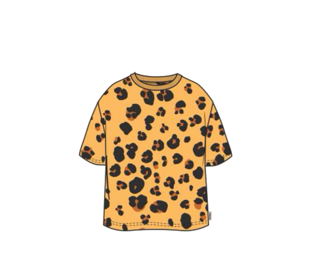 Luxe Leopard Aussie Cotton Crew Tee