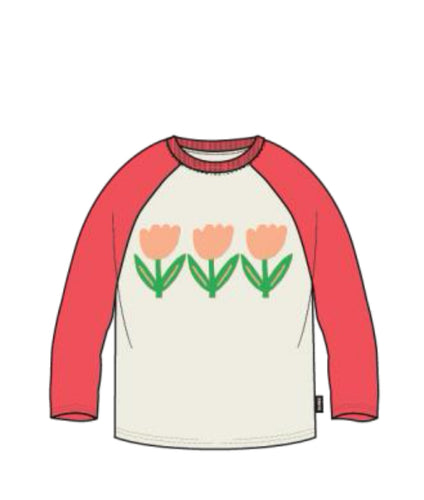 Tulip Fields Raglan Long Sleeve Tee CLEARANCE