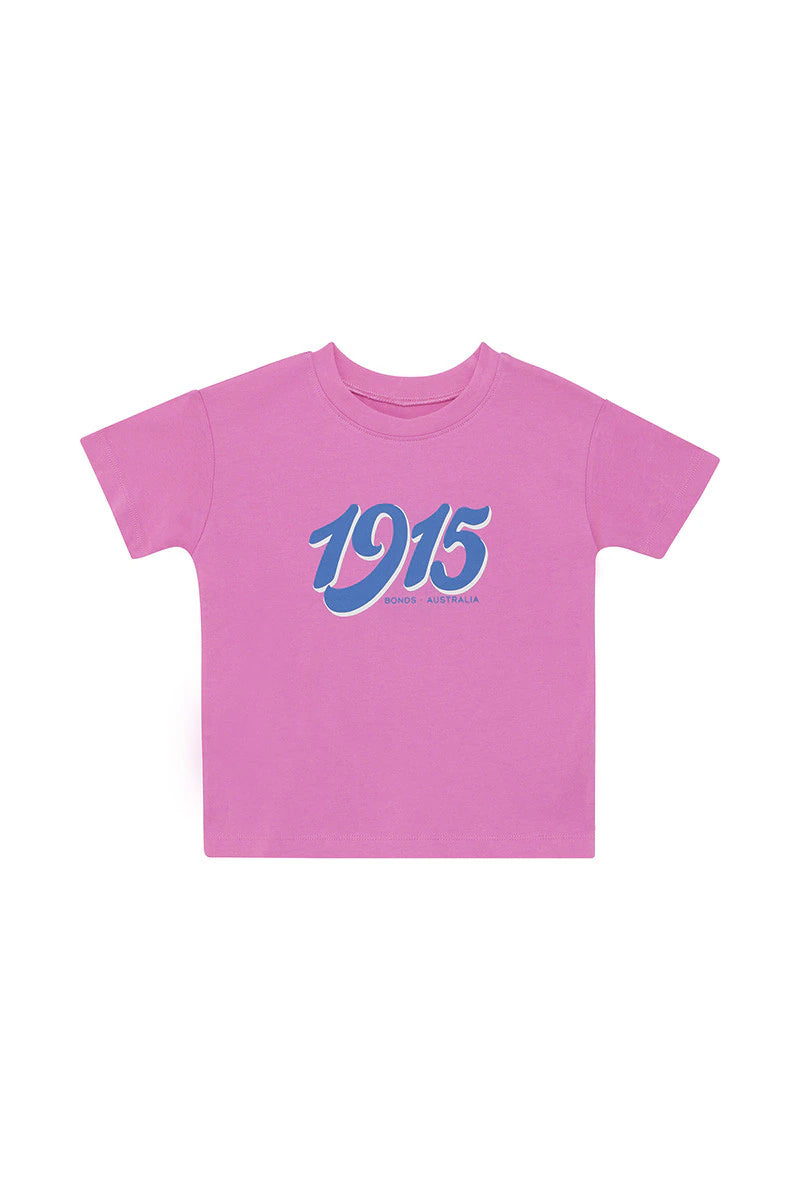 Pink 1915 Aussie Cotton Crew Tee CLEARANCE