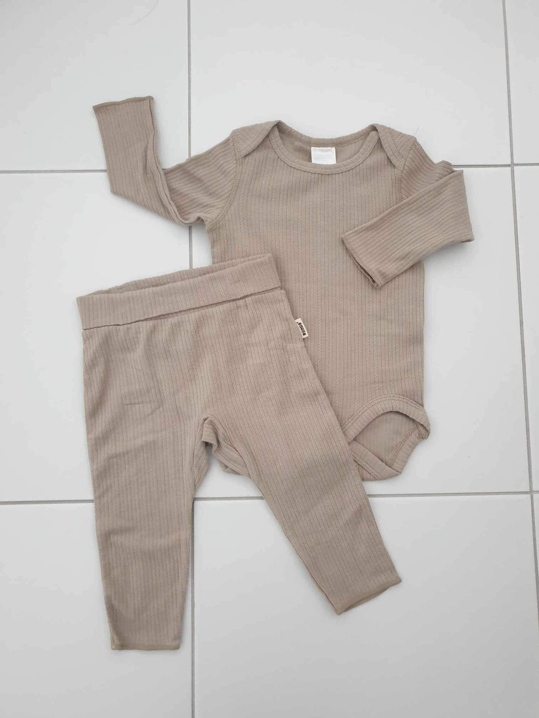 Hazy Skies Pointelle Bodysuit & Leggings Set CLEARANCE