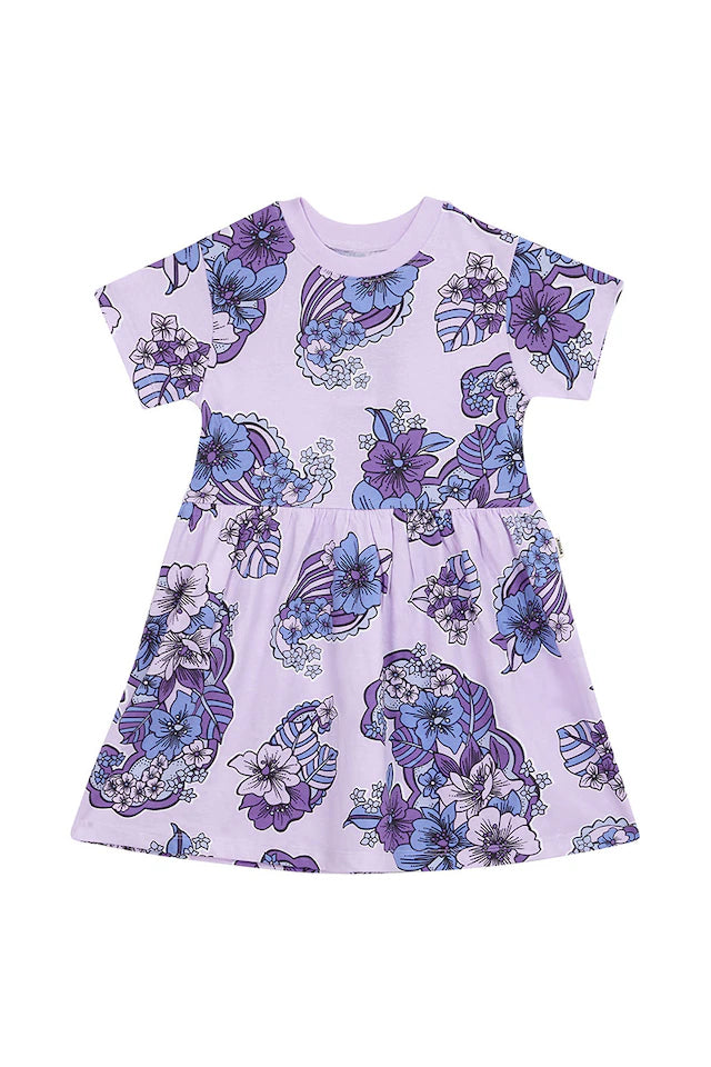 Paisley Bouquet Short Sleeve Tee Dress CLEARANCE