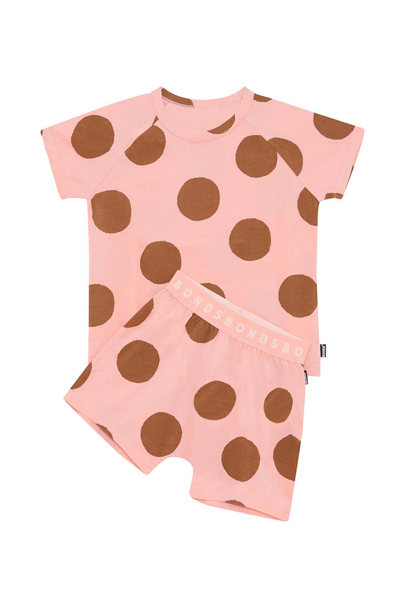 Playful Spots Pink Short Sleeve PJ Set CLEARANCE