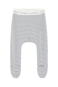 Newbies Stripe Paris  Ribbed Footed Pant CLEARANCE