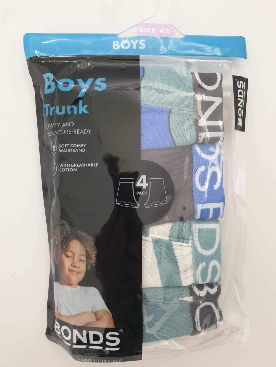 Seasonal 4 Pack Boys Trunks Brief