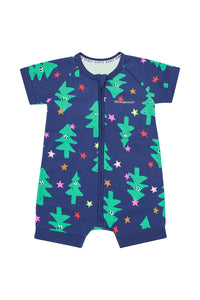 Twinkle Tree Galaxy Blue Romper CLEARANCE