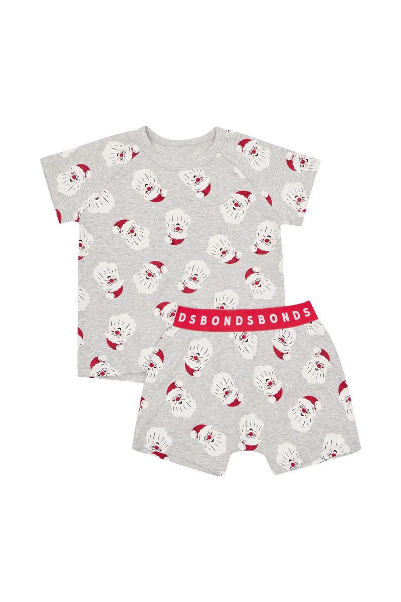 Mr Claus Grey Short Pj Set