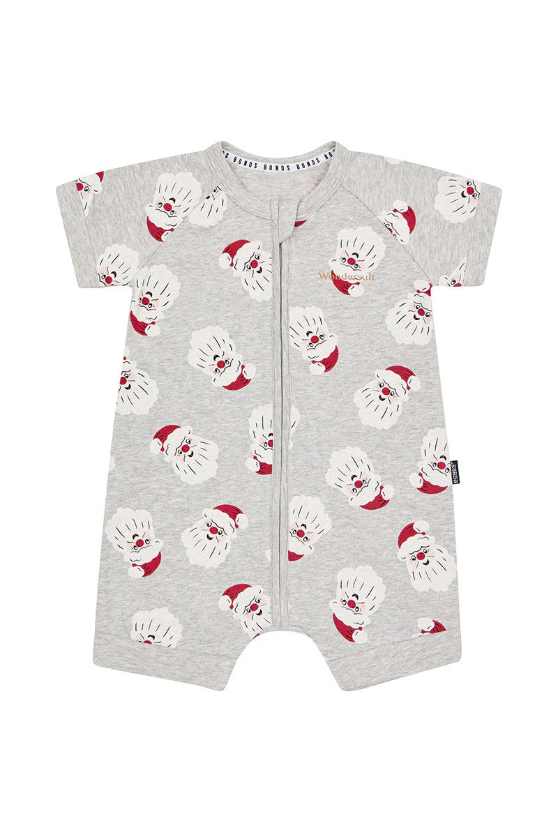 Grey Santa Claus Romper