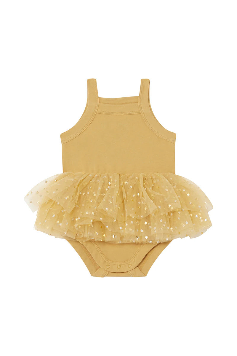 Mustard Rush Tutu Suit Dress