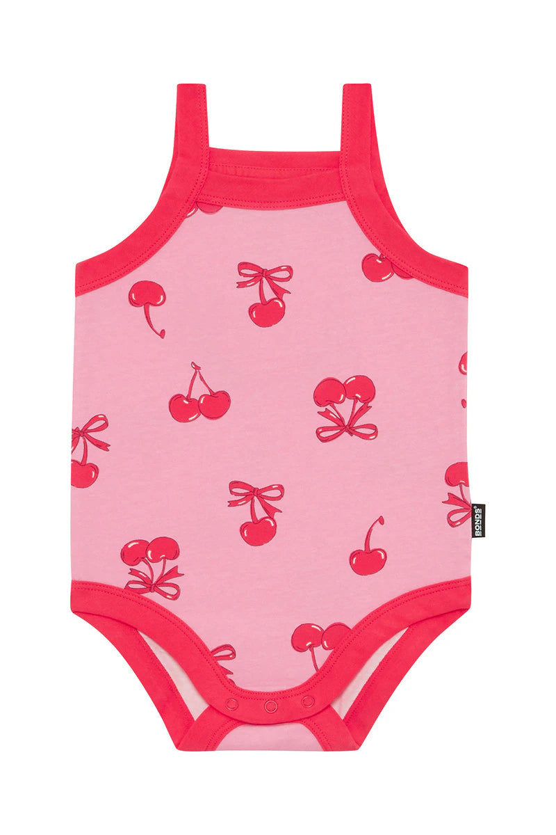 Roomies Cherry Bliss Singlet Bodysuit