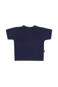 Roomies Ringer Tee Black Sea Navy