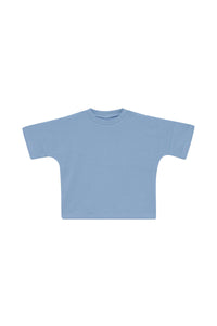 Blueberry Wide Needle Rib Tee