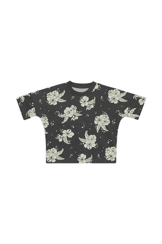 Drop Shoulder Tee Starlit Hibiscus