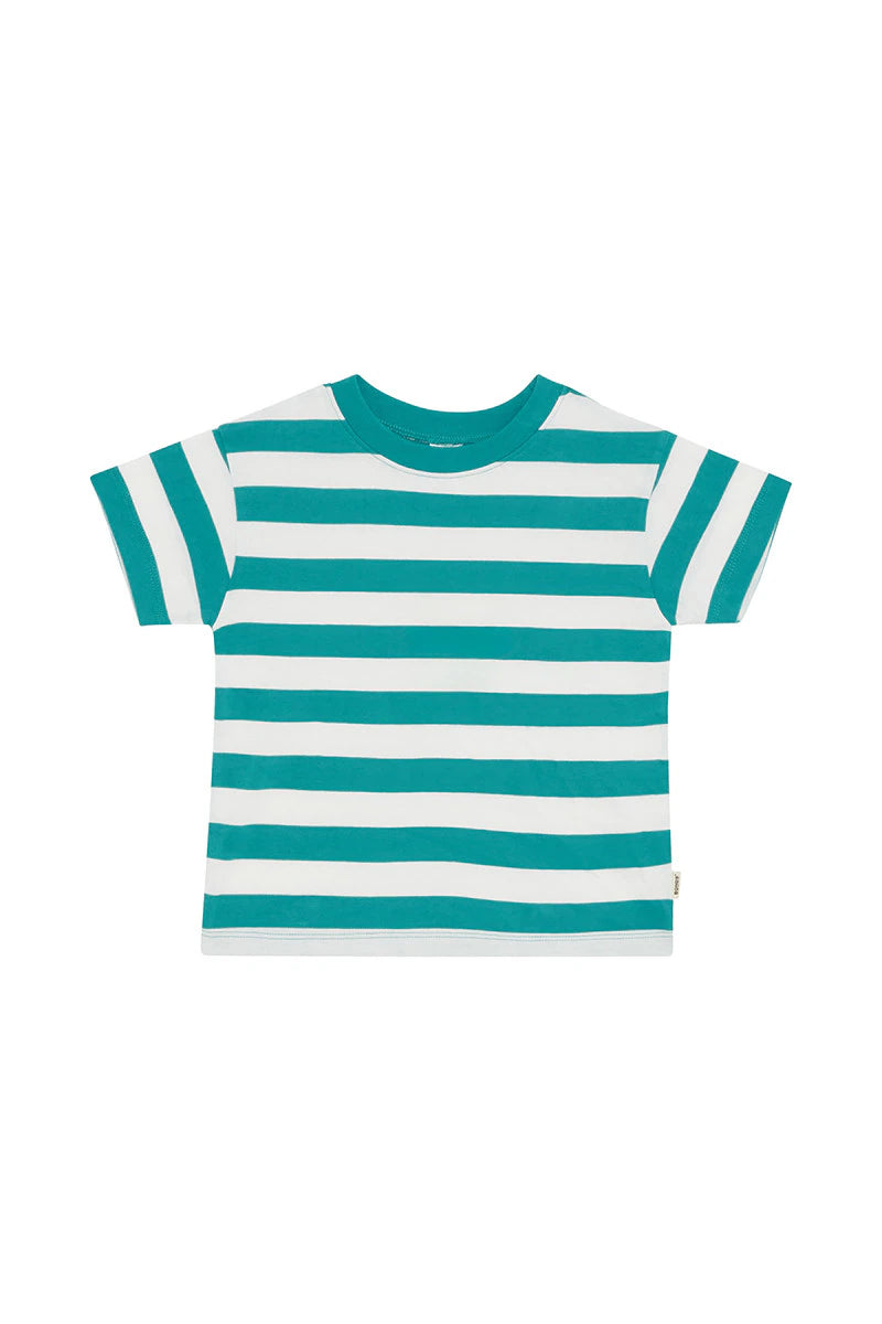 Rugby Stripe Aussie Cotton Crew Tee