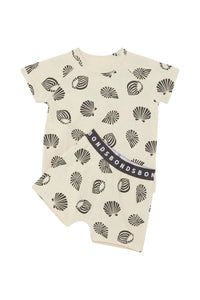 Sandy Seashells Short Sleeve PJ Set