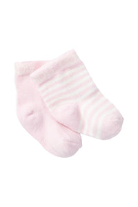 2 Pack Classic Bootee Pink