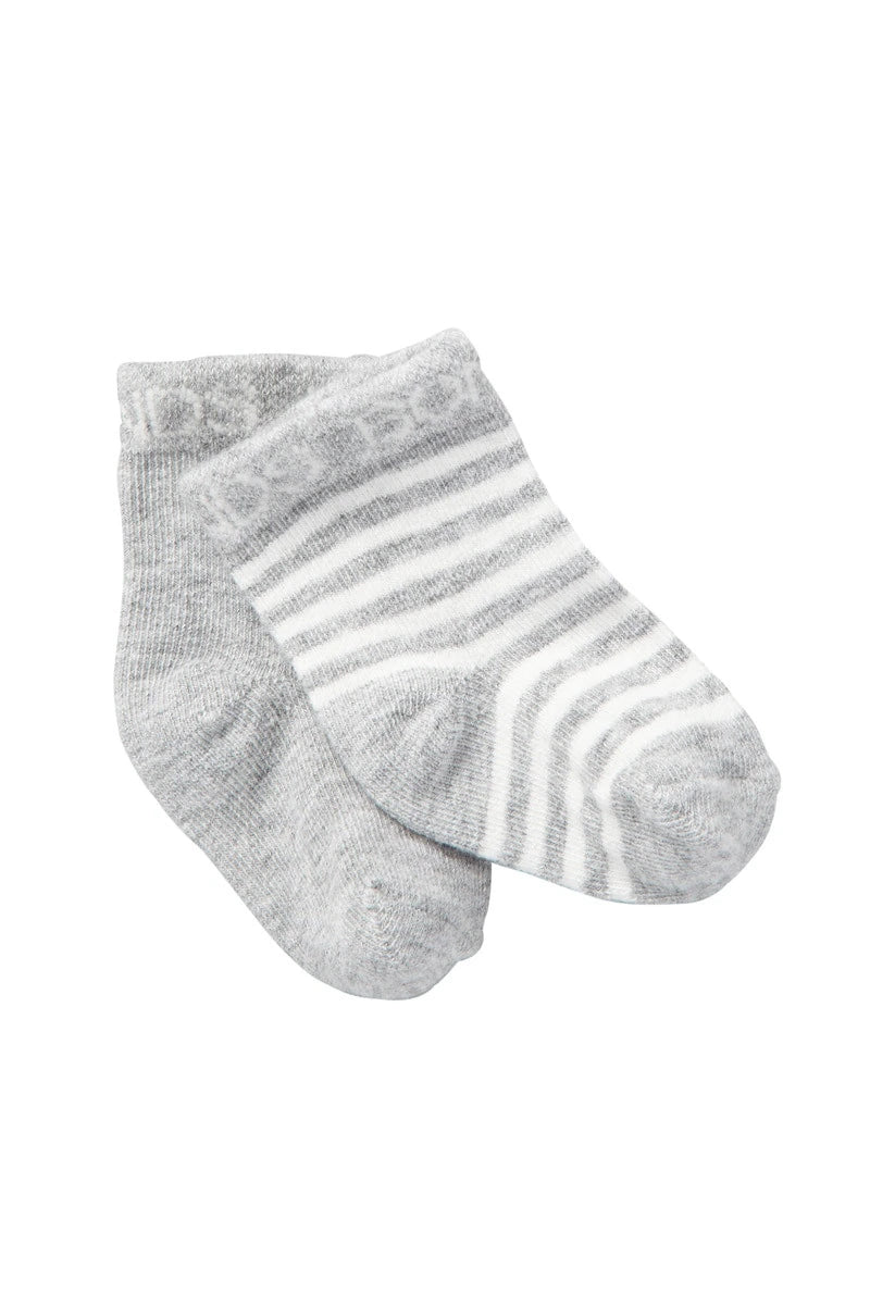 2 Pack Classic Bootee Grey