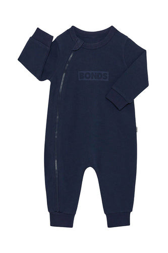 Almost Midnight Navy Tech Sweats Zip Wondersuit CLEARANCE