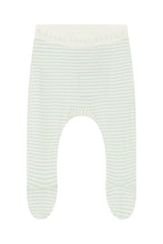 Load image into Gallery viewer, Newbies Stripe Mint Gelato Ribbed Footed Pant &amp; Cardigan Set CLEARANCE