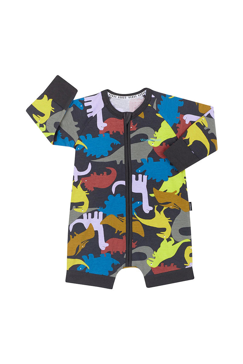 Dino Party Short Leg Romper