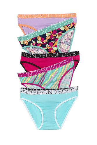 Seasonal Basic 5 Pack Girls Briefs