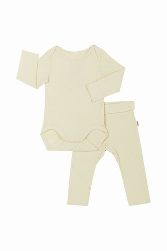 Sesame Seed Pointelle Bodysuit & Leggings Set CLEARANCE