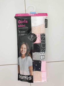 Seasonal Basic 7 Pack Girls Briefs