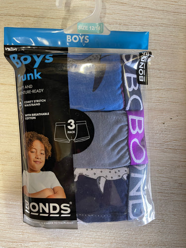 Shark 3 Pack Boys Trunks